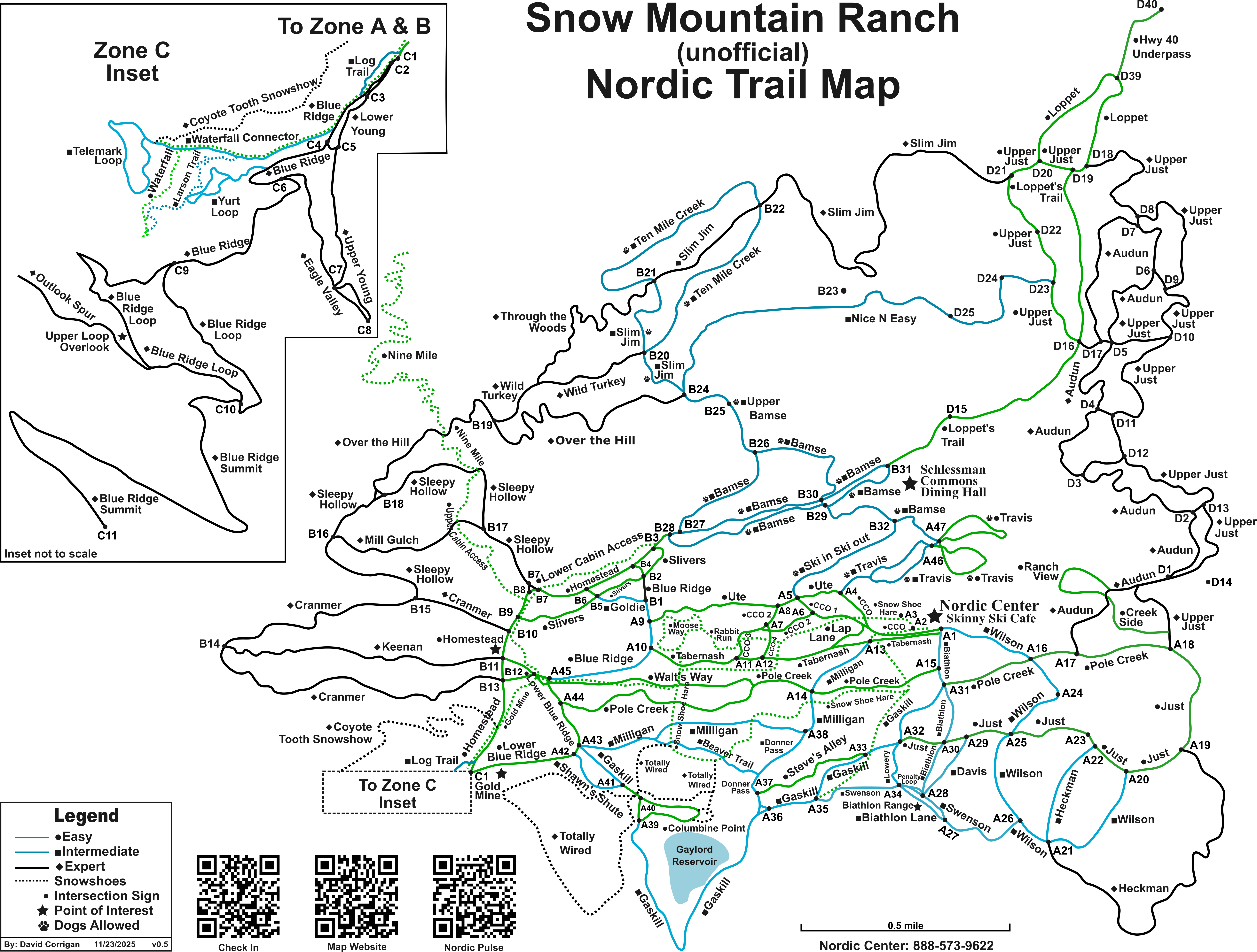 Snow Mountain Ranch Trail Map